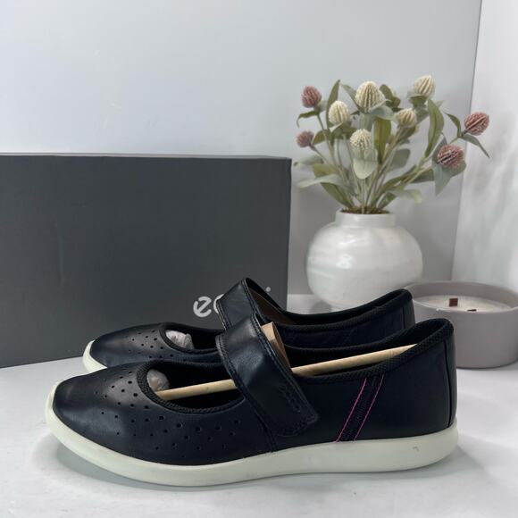 Ecco Shoes - Ecco Sense Mary Jane Sneakers Black White Women's Size 10-10.5/EU41 NWB